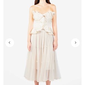 Chic Cream Midi Skirt